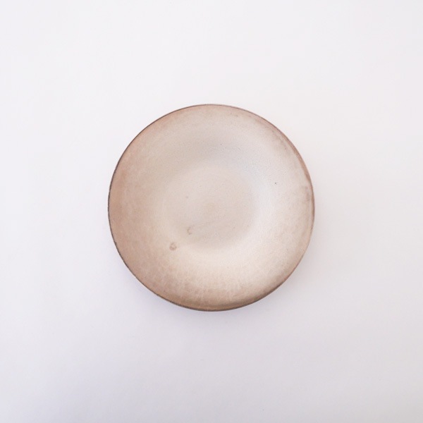 瀬川辰馬　硫化銀彩 緩リムプレート　A　Φ22ｃｍ