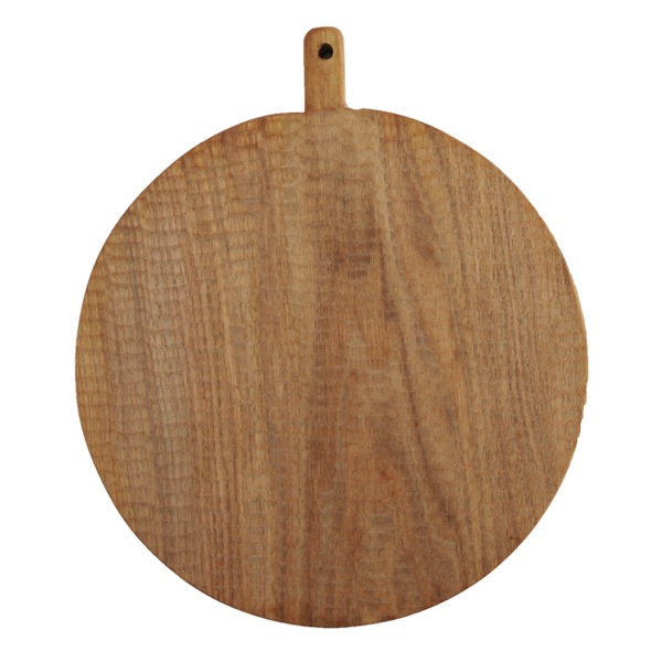 小沢賢一　くるみの木のカッティングボード　丸型　彫あり　Φ25cm　KM16