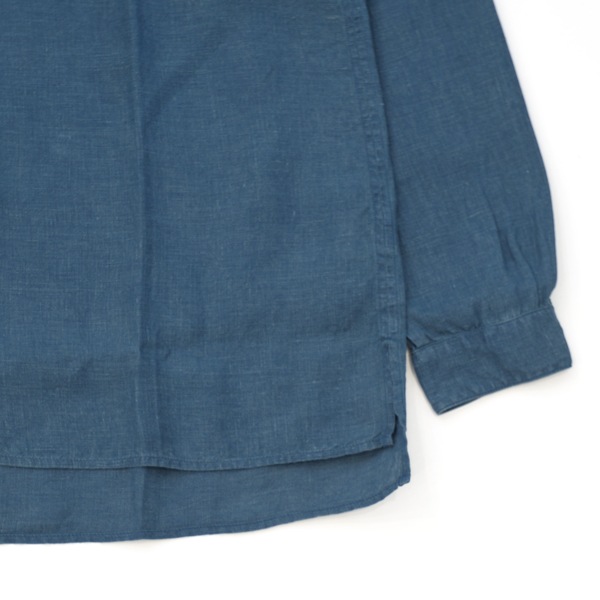 MITTAN　SH-132C　大麻シャツ（草木染）　藍×胡桃　送料無料　