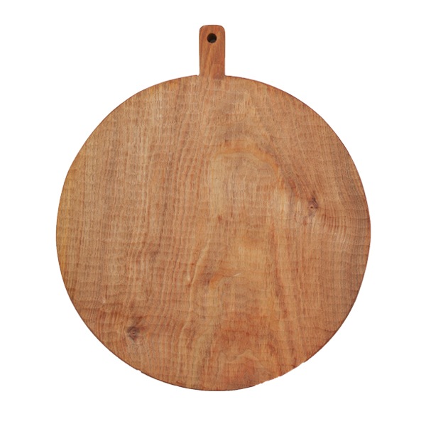 小沢賢一　くるみの木のカッティングボード　丸型　彫あり　Φ25cm　KM17