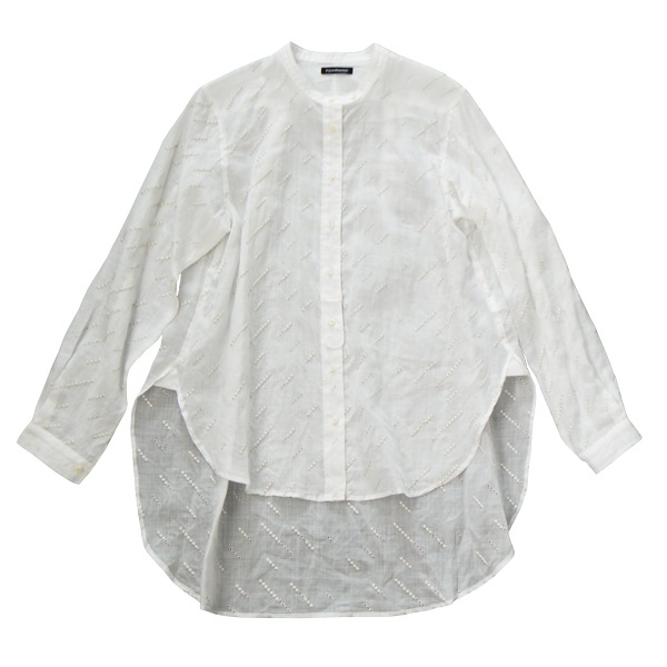 kijinokanosei シャツ　“斜陽-shayou-”　White　送料無料