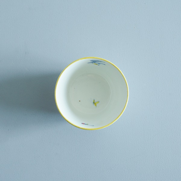 日高直子　そば猪口(大)　花鳥文　