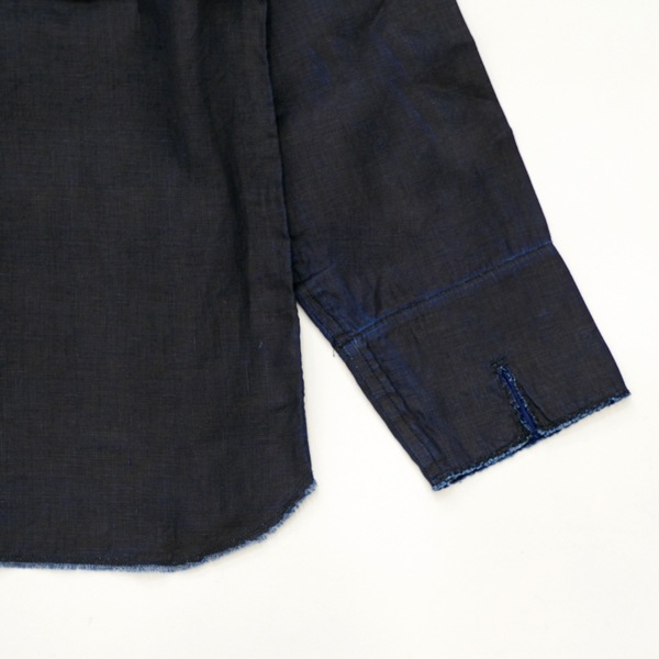 MITTAN ｜ やわらか大麻ジャケット(JK-85 ) ｜ 墨×インディゴ