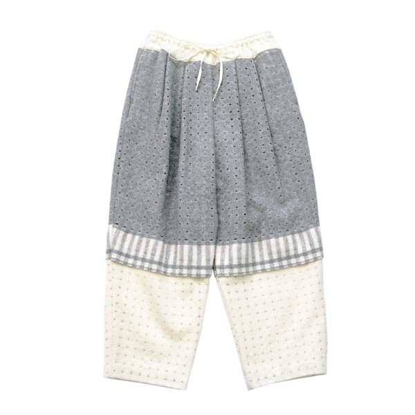 kijinokanosei  タックパンツ 　hokui35　White