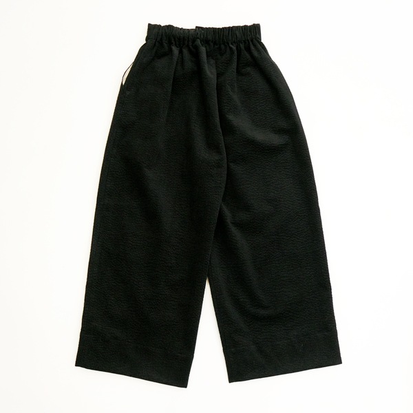 the last flower of the afternoon　鄙びた唄   cocoon pants  Black　送料無料