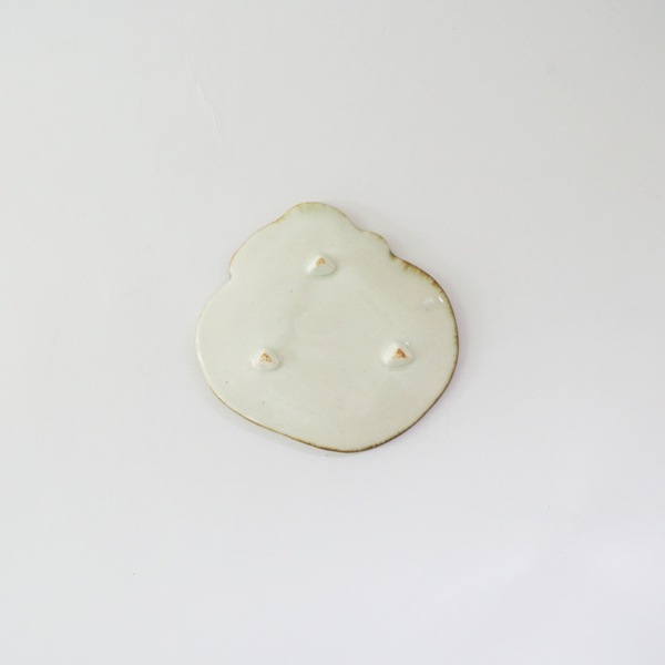 日高直子　宝袋小皿　赤