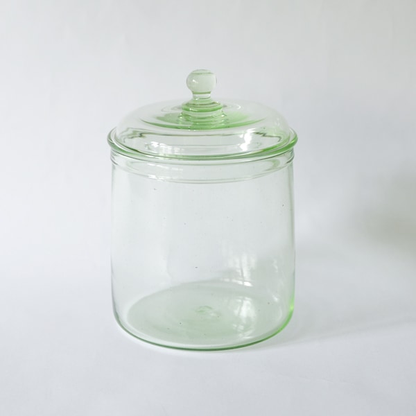 翁再生硝子工房 コクモツポット H16cm