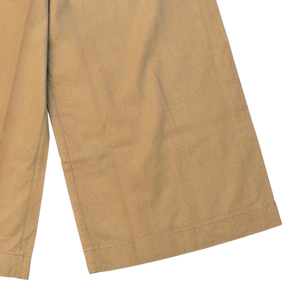 MITTAN　PT-103  大麻綿ウェザーワイドパンツ　薄茶　送料無料　