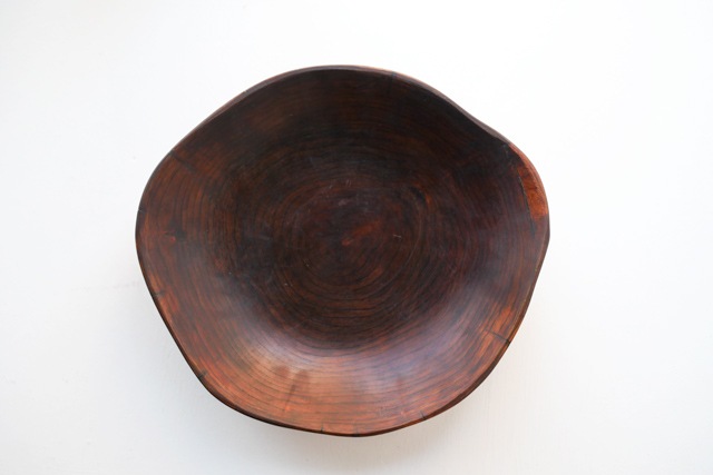 安彦年朗　漆塗エンジュ鉢