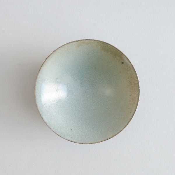 髙田志保　灰釉口反り浅鉢　Φ20cm　H6cm