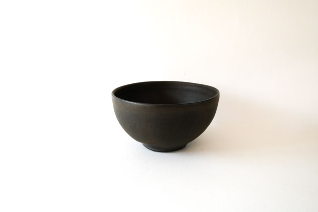 馬場勝文　黒釉丼