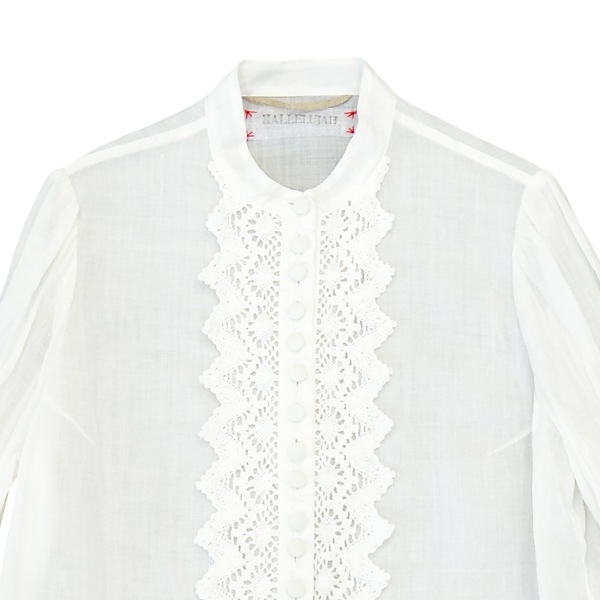 HALLELUJAH　ハレルヤ　レースブラウス　Off White　　送料無料