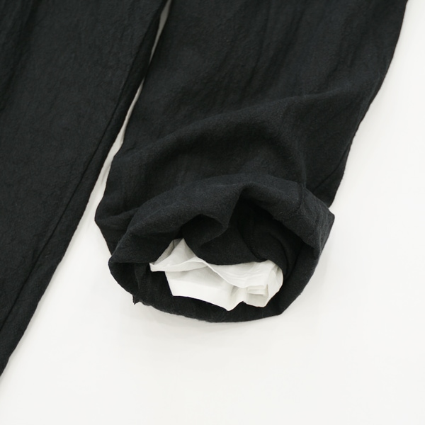 the last flower of the afternoon｜記憶のしるし　Poet suspender trousers［Black（黒）］　