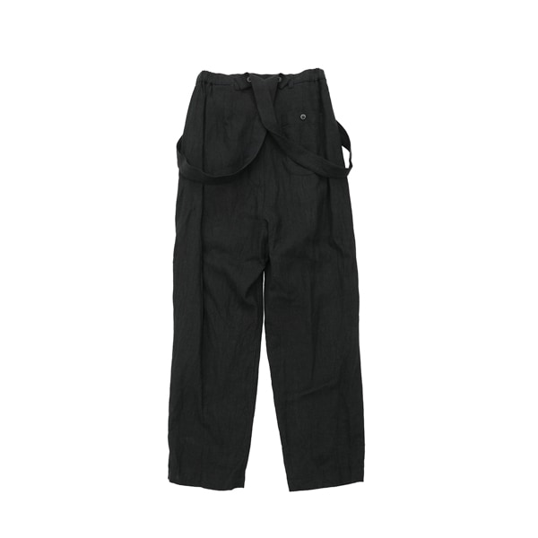 the last flower of the afternoon｜記憶のしるし　Poet suspender trousers［Black（黒）］　