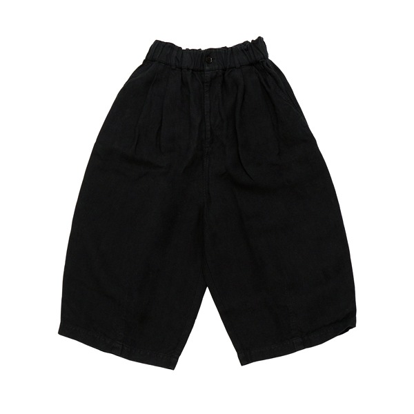 MITTAN ｜起毛大麻ワイドパンツ(PT-138) ｜ 黒