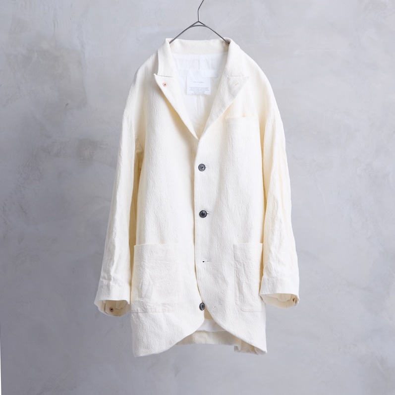 the last flower of the afternoon｜記憶のしるし　Poet jacket　［ecru（生成）］　