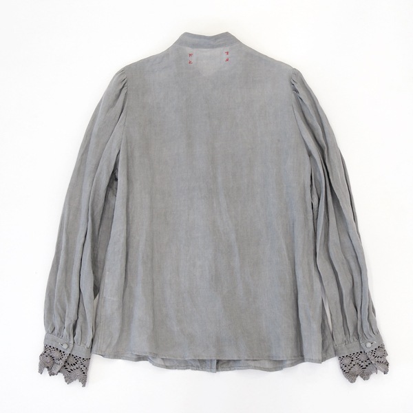 HALLELUJAH　ハレルヤ　レースブラウス　Charcoal dyed　送料無料