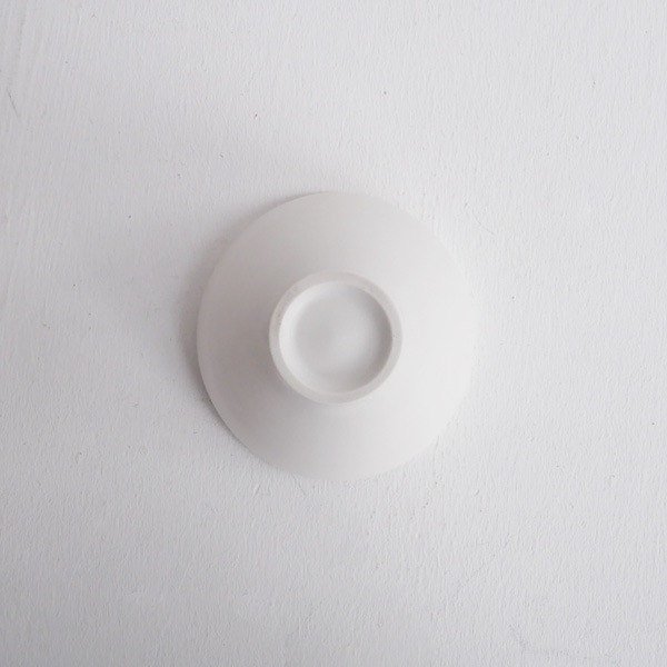 馬場勝文　白磁マット小鉢　Φ8.5ｃｍ