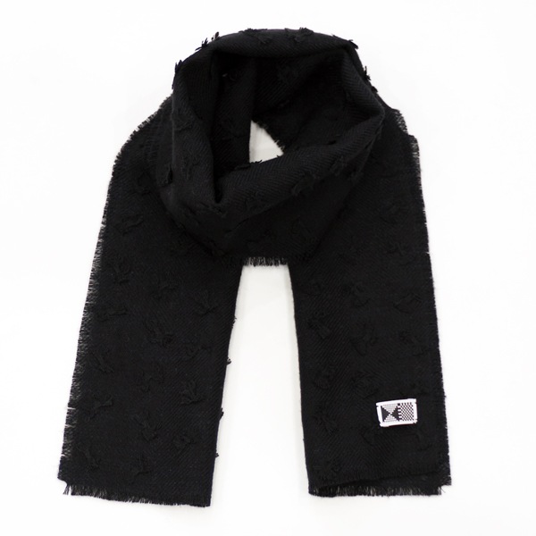 kijinokanosei ストール　”糸巻き-itomaki-”　Black　送料無料