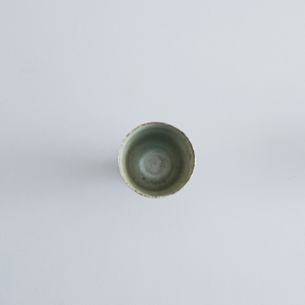 髙田志保 灰釉高杯 Φ5.5cm H10cm