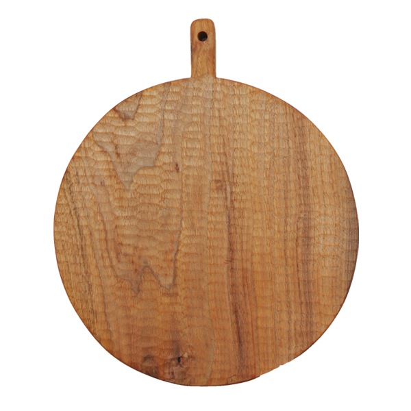 小沢賢一　くるみの木のカッティングボード　丸型　彫あり　Φ25cm　KM20