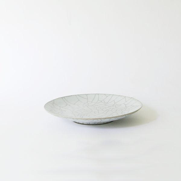 高田志保　炭入り　大皿　新品 高田志保 炭入り6寸皿 φ18cm
