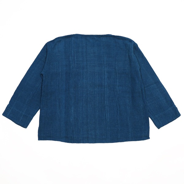 MITTAN　SNチャルカkalaコットン長袖プルオーバー　藍×胡桃　送料無料　SH-86C