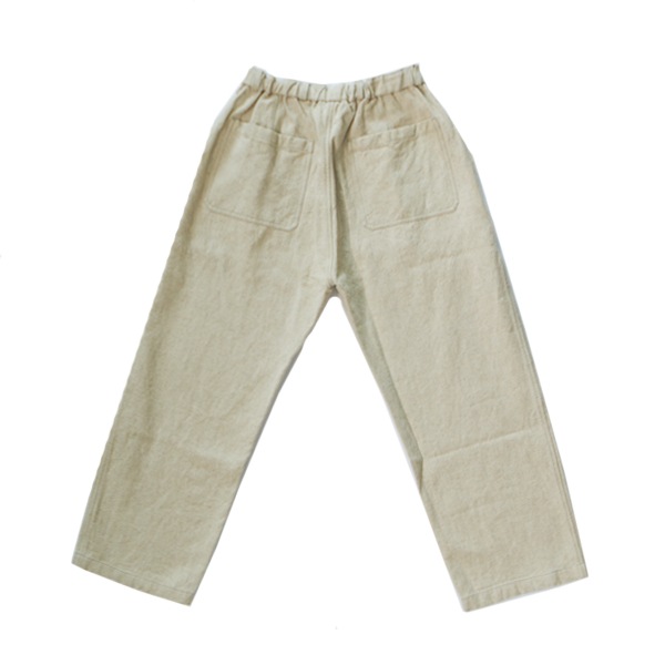 MITTAN　PT-92  亜麻苧麻ワイドパンツ　生成り　送料無料