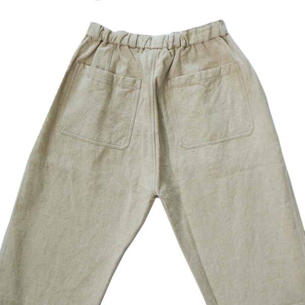 MITTAN　PT-92  亜麻苧麻ワイドパンツ　生成り　送料無料