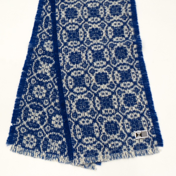 kijinokanosei ストール　“花雪-hanayuki-”　BLUE　送料無料