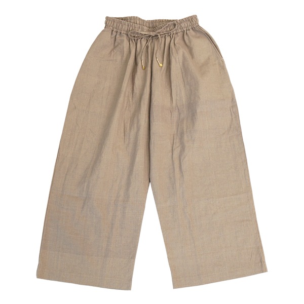 GUPTIHA　HAND SPAN COTTON LINEN　Easy pants　Flax Beige　送料無料