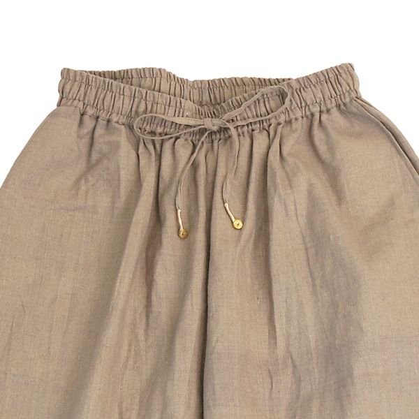 GUPTIHA　HAND SPAN COTTON LINEN　Easy pants　Flax Beige　送料無料