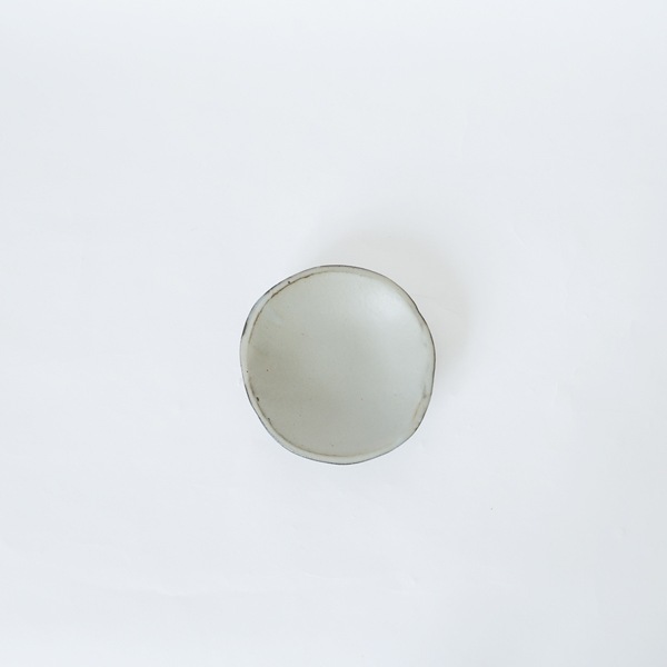 馬場勝文　土マットたたら豆皿（浅）　Φ10ｃｍ