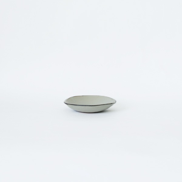 馬場勝文　土マットたたら豆皿（浅）　Φ10ｃｍ