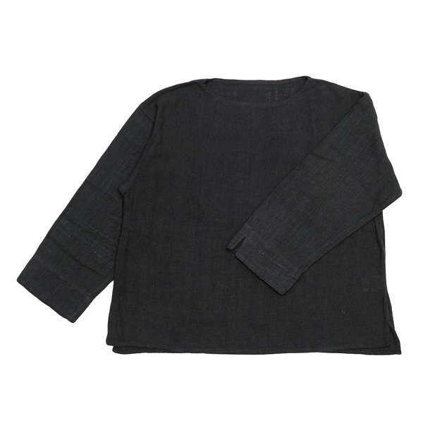 MITTAN　SNチャルカkalaコットン長袖プルオーバー　墨黒　送料無料　SH-86