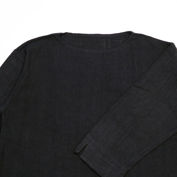 MITTAN　SNチャルカkalaコットン長袖プルオーバー　墨黒　送料無料　SH-86