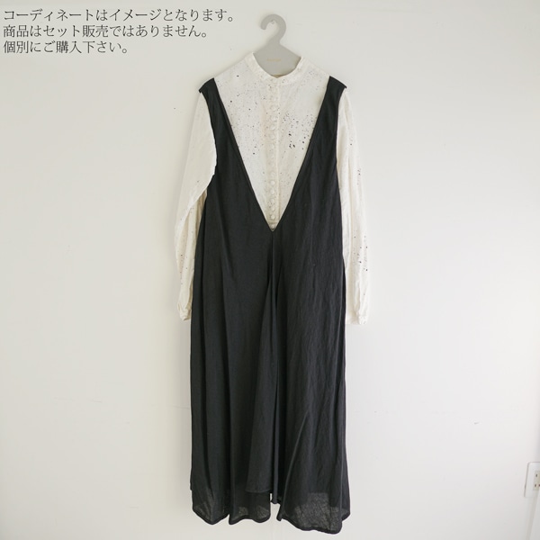 【HALLELUJAH】完売品　小間使いローブ　ロングワンピース ブラック HALLELUJAH 小間使いローブ no.4 Black Size38