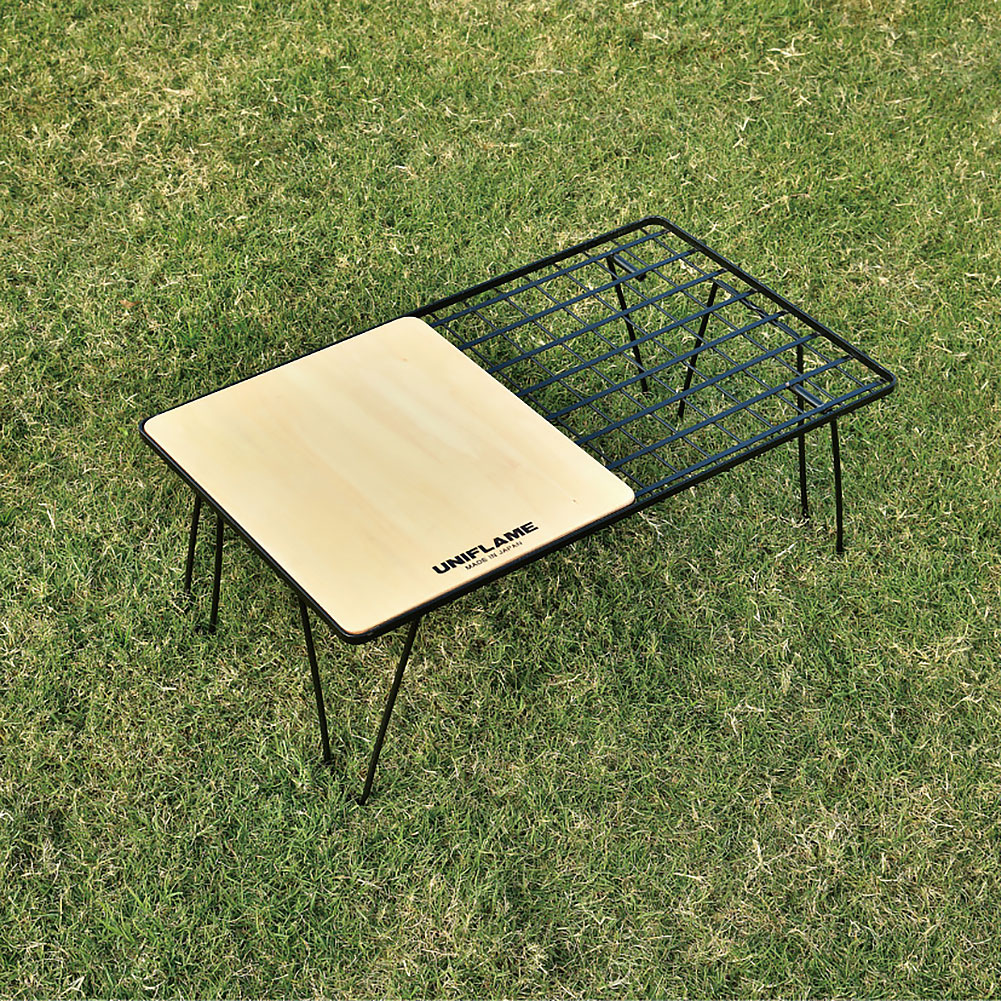 ユニフレーム-UNIFLAME フィールドラックWOOD天板ハーフなら