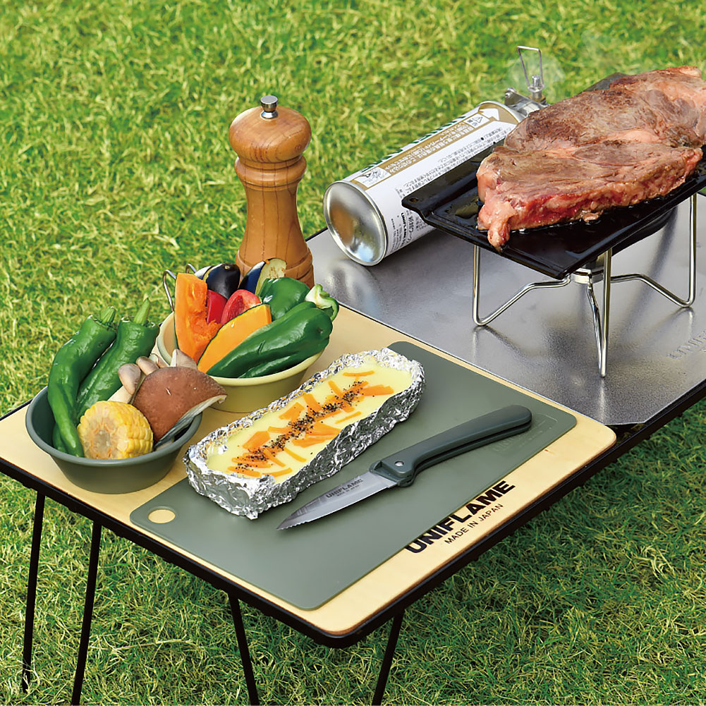 ユニフレーム-UNIFLAME フィールドラックWOOD天板ハーフなら