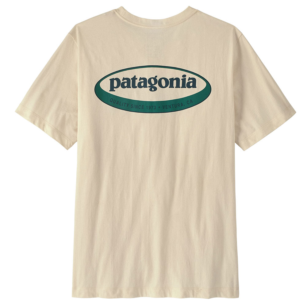 パタゴニア-patagonia 95オーバルロゴTシャツ男性用ならアシーズ