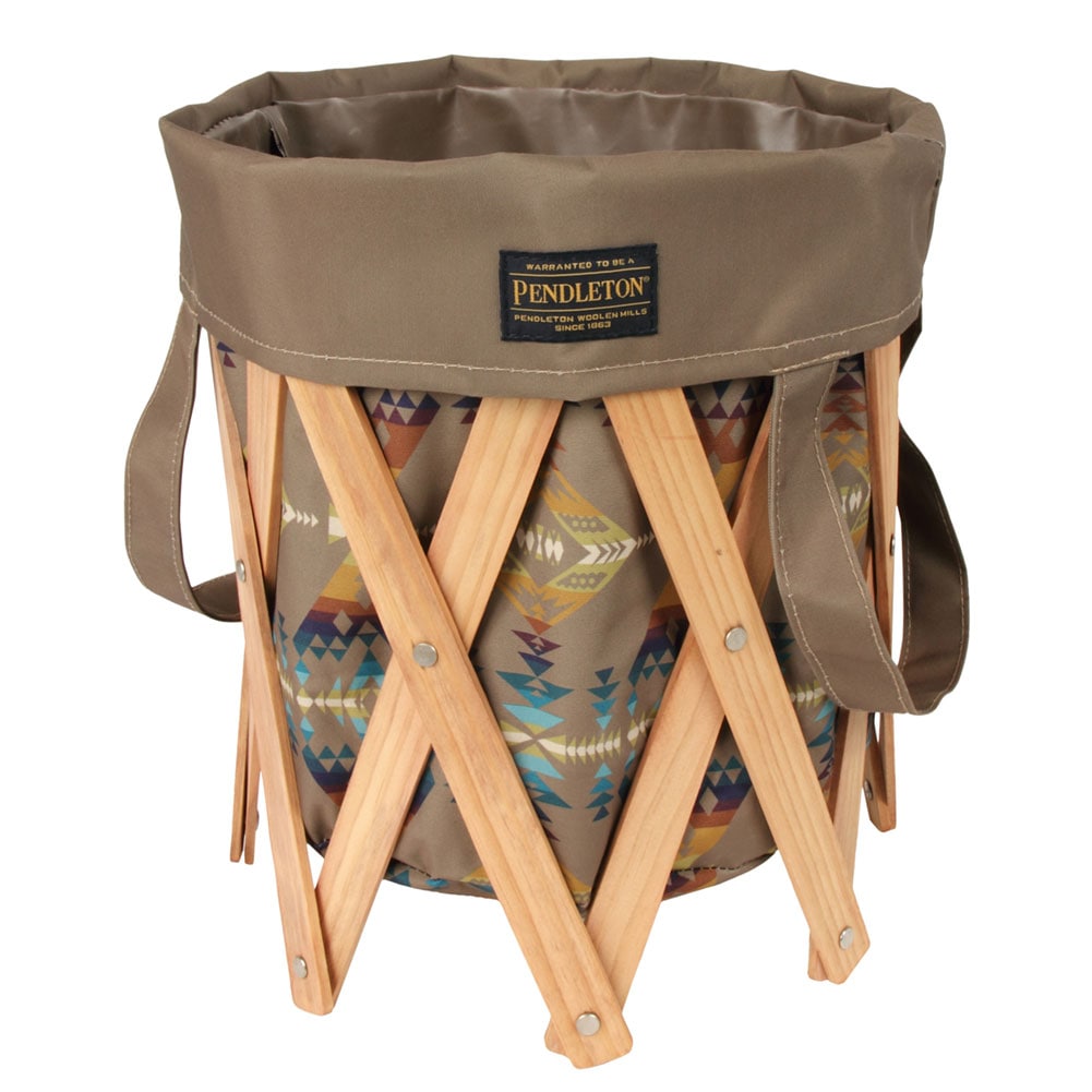 ペンドルトン-PENDLETON フォールディングラウンドバスケット20L