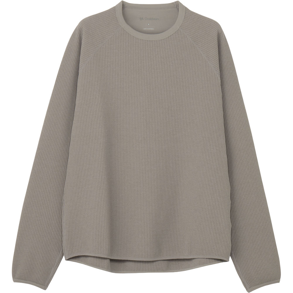 Goldwin ワッフルライト ロング T　グレー　サイズ2 ゴールドウイン-Goldwin ワッフルライトロングスリーブTシャツなら