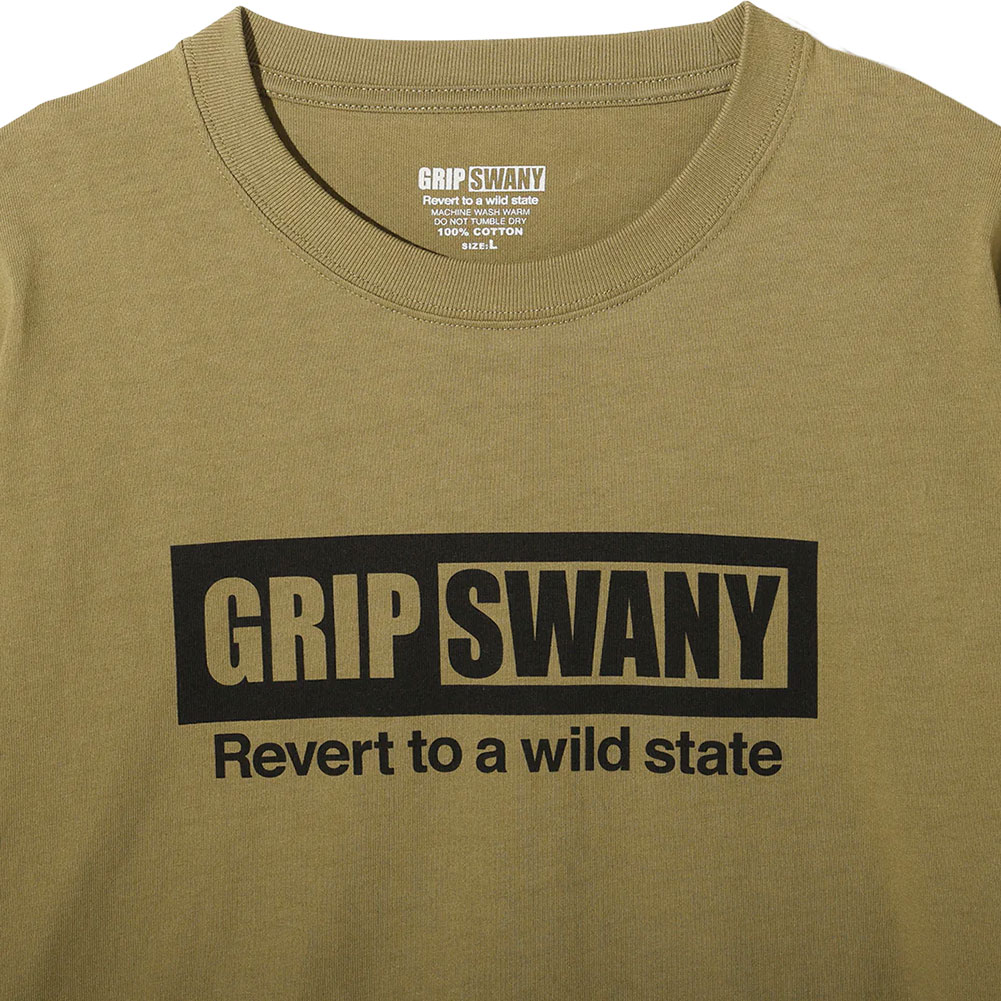 グリップスワニー-GRIP SWANY ボックスロゴロングスリーブT男性用なら 