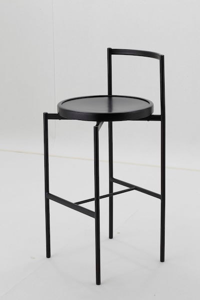 1980's　日本製　スペースエイジ　インダストリアル　ストライプ　ハイチェア 1980's 日本製 スペースエイジ インダストリアル ストライプ