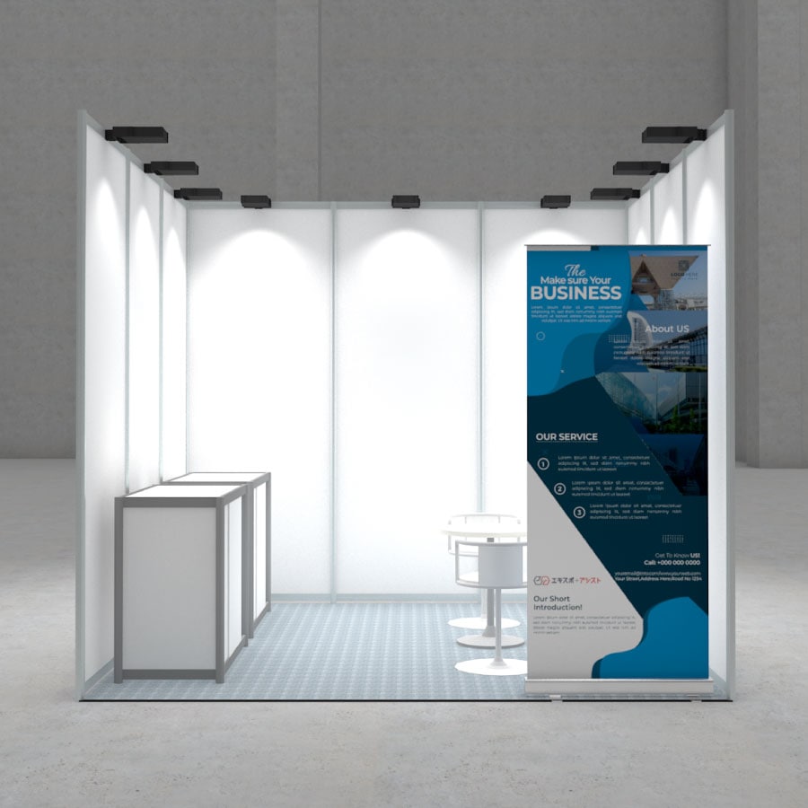 レンタル/販売セット>パッケージブースB | システム(3M×3Mor2.7M