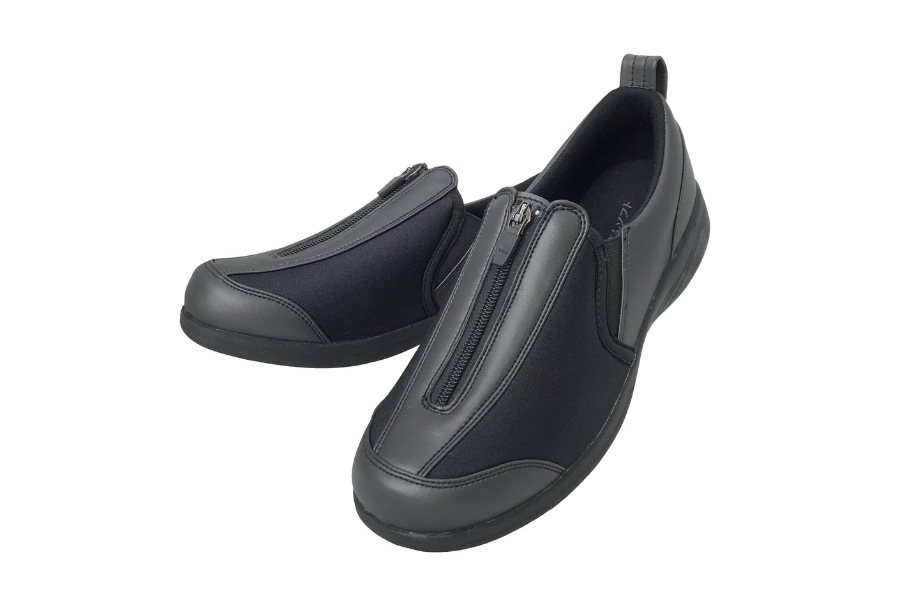 すたこらさんソフト 晴66 【ブラック】 | 足囲4E/インソール/ファスナー