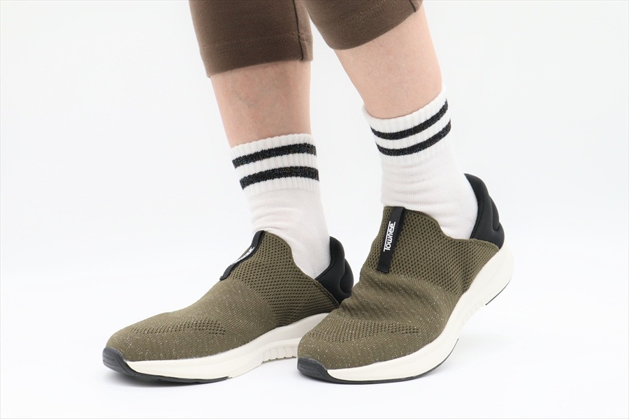 タウニークラブ 2WAY【カーキ】軽量/ストレッチ素材/ソフトな足あたり