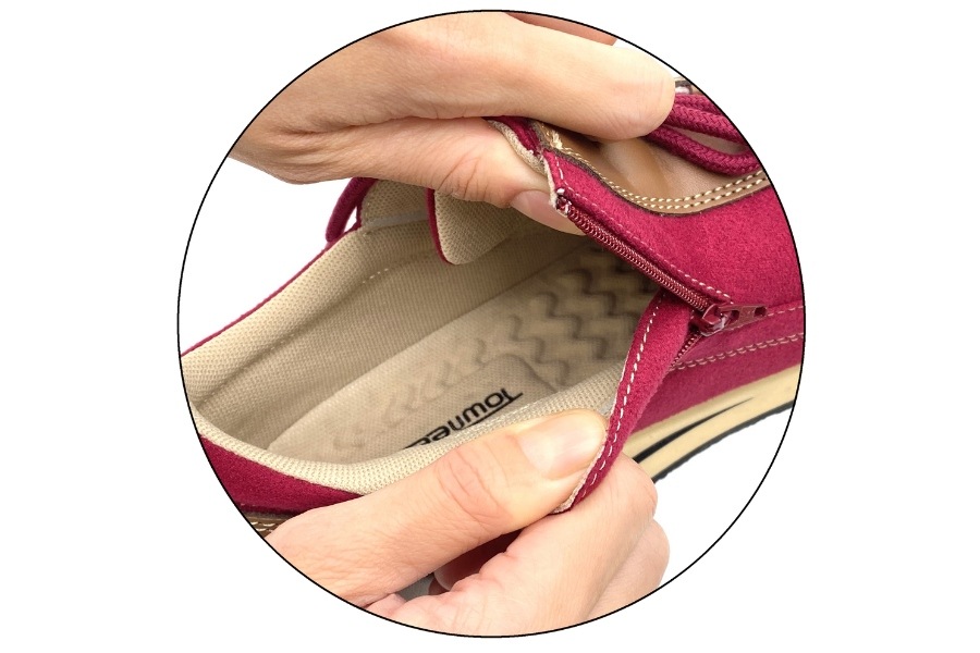 タウニークラブ フィル【ワインレッド】 | ファスナー付/つまずきにくい