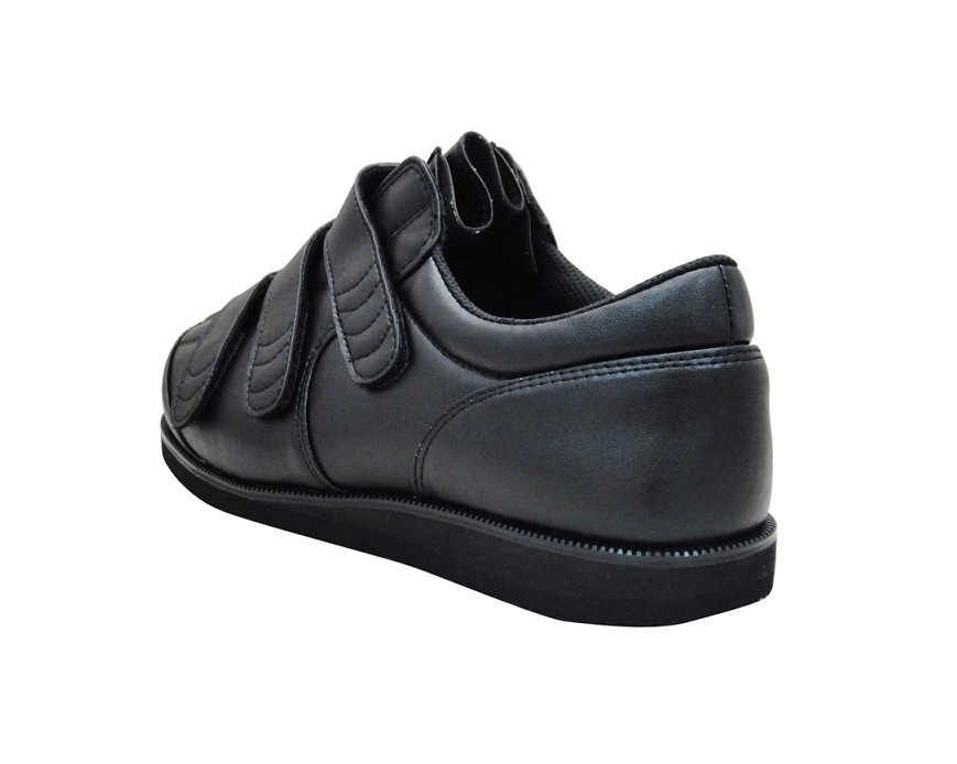 【片足販売　左】すたこらさんソフト59【ブラック】| 3E-9E 足囲調整できる 装具対応