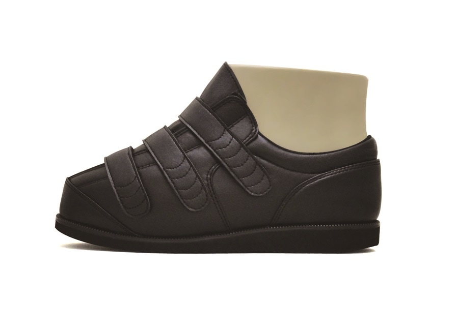 【片足販売　左】すたこらさんソフト59【ブラック】| 3E-9E 足囲調整できる 装具対応